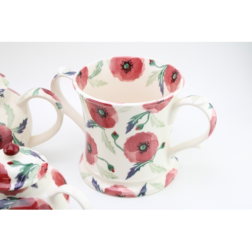 14 - Emma Bridgewater scarce pottery in the Poppies design to include a 4 mug teapot, a limited edition c... 