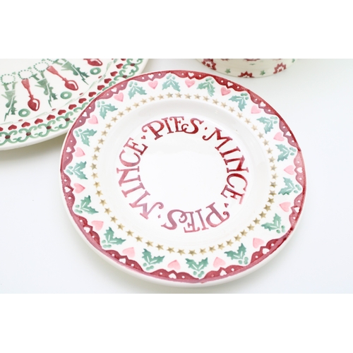 18 - Emma Bridgewater to include a Christmas Angels six pint jug, a large sample serving platter, 34cm di... 