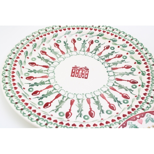 18 - Emma Bridgewater to include a Christmas Angels six pint jug, a large sample serving platter, 34cm di... 