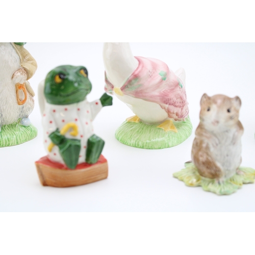 39 - Beswick large Beatrix Potter figures to include Jemima Puddleduck and Peter Rabbit with Royal Albert... 