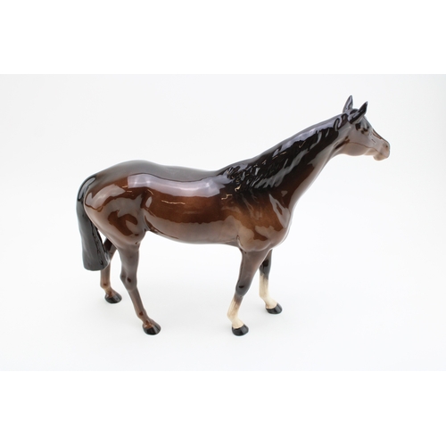 44 - Beswick brown large racehorse 1564
