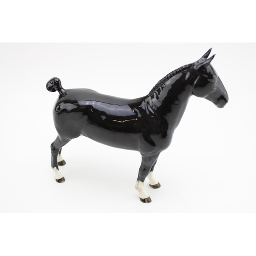 47 - Beswick black Hackney Horse 1361.