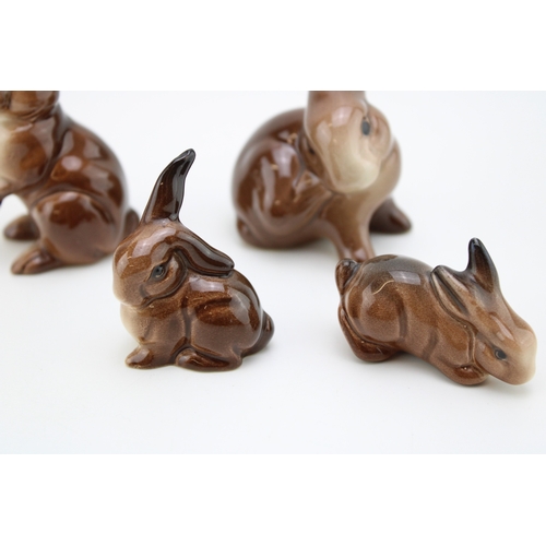 51 - Beswick family of rabbits (4).