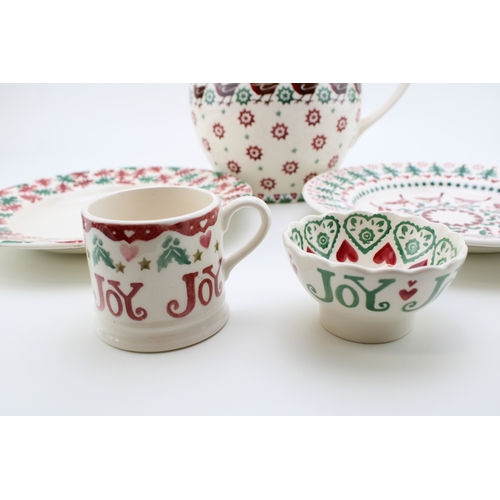 6 - Emma Bridgewater to include a Joy Robin 6 pint jug, two sample Christmas 10.5'' plates, a sample Joy... 