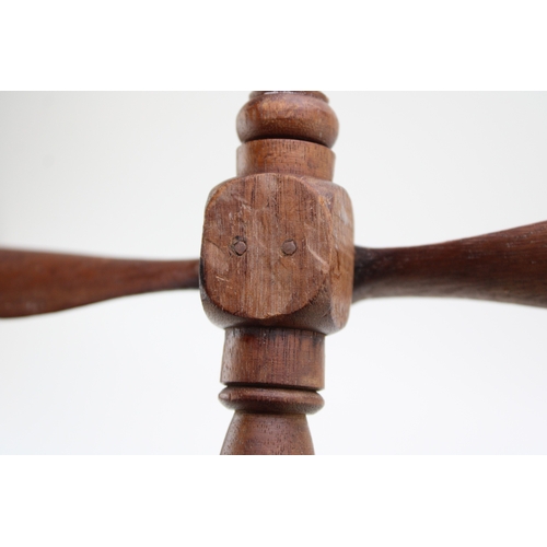 28 - Royal Flying Corps: a wooden propeller stand / trophy, with the an RFC cap badge mounted to the base... 