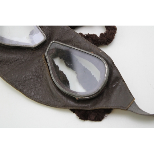 29 - WW1 Era RFC Royal Flying Corps Leather Mask Flying Goggle for RAF RNAS