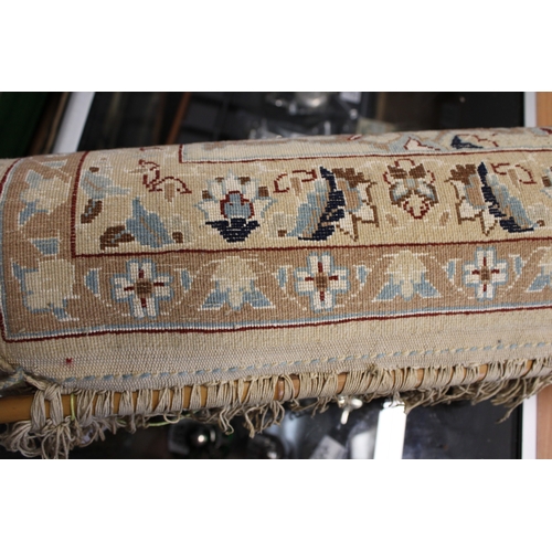 31 - A Persian Wool and Silk Hand Knotted Carpet Rug Wall Hanging