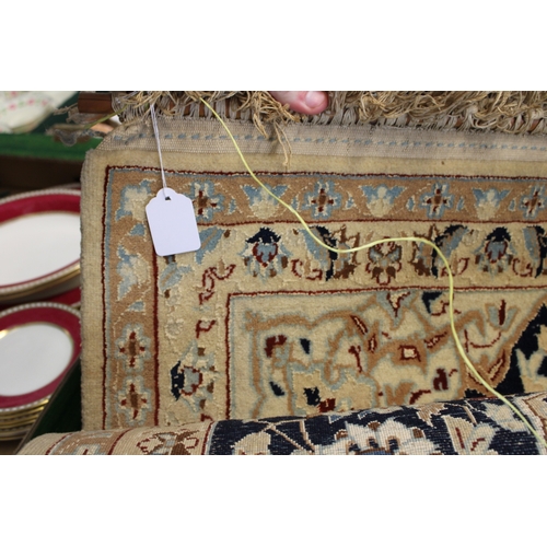 31 - A Persian Wool and Silk Hand Knotted Carpet Rug Wall Hanging