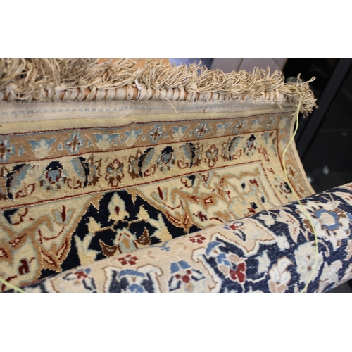 31 - A Persian Wool and Silk Hand Knotted Carpet Rug Wall Hanging