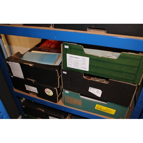 40 - An extensive collection of stamps comprising approximately 60 albums, of note 1800s British stamps i... 