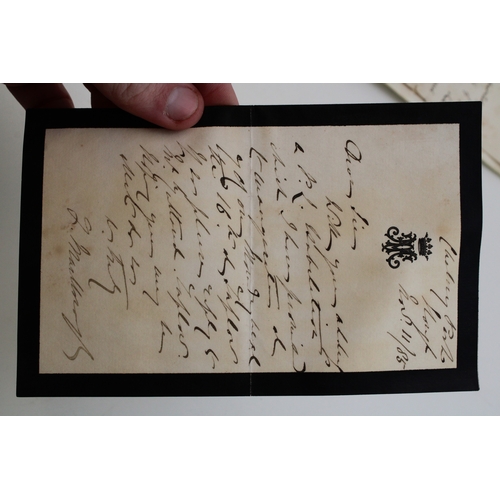 41 - Collection of handwritten signed letters to include Randolph S Churchill from 2 Connaught Place date... 