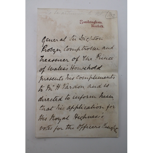 41 - Collection of handwritten signed letters to include Randolph S Churchill from 2 Connaught Place date... 