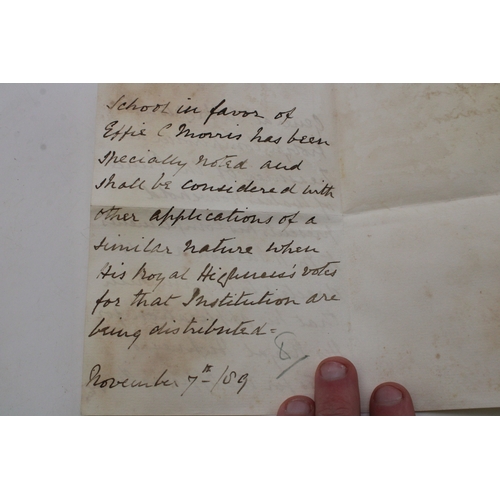 41 - Collection of handwritten signed letters to include Randolph S Churchill from 2 Connaught Place date... 