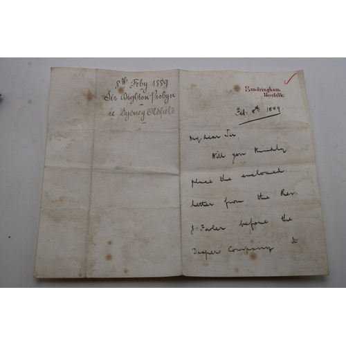 41 - Collection of handwritten signed letters to include Randolph S Churchill from 2 Connaught Place date... 