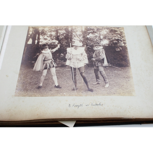 42 - Edwardian Oxford University Dramatic Society (OUDS) 'photograph album' depicting students, casts and... 