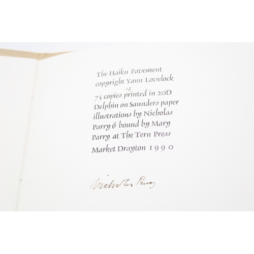 43 - The Haiku Pavement by Yann Lovelock Illustrated By Nicholas Parry Published by Tern Press Market Dra... 