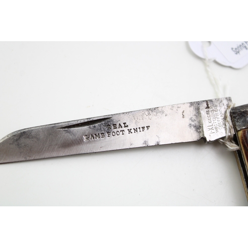 5 - An Early 20th George Wostenholm IXL Sheffield Real Lambfoot Bone Handle Folding Pocket Knife c1910