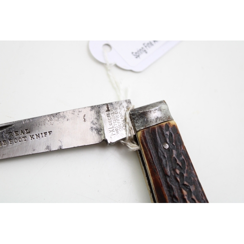 5 - An Early 20th George Wostenholm IXL Sheffield Real Lambfoot Bone Handle Folding Pocket Knife c1910