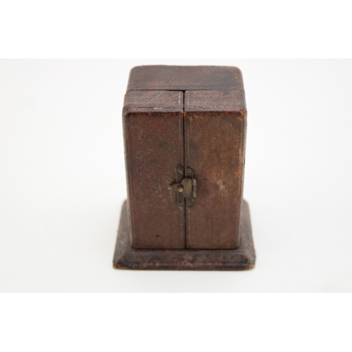 50 - A cased late 19th century carriage clock in fitted case with velvet interior, with large dial with e... 