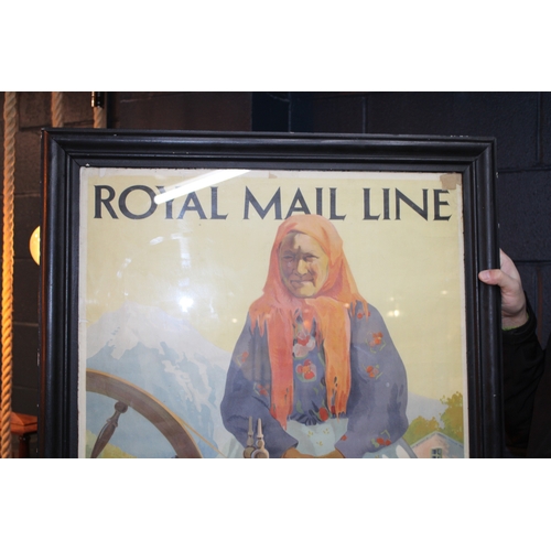 6 - An original advertising poster 'Royal Mail Line ''Atlantis'' Sunshine Cruises', The Royal Mail Steam... 