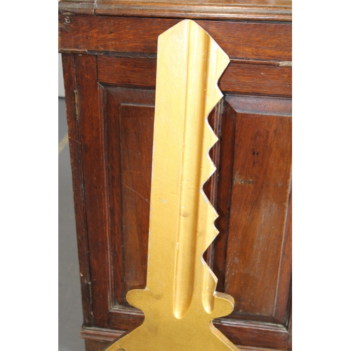 3 - An oversized Yale metal advertising sign in the form of a key, 78cm long.