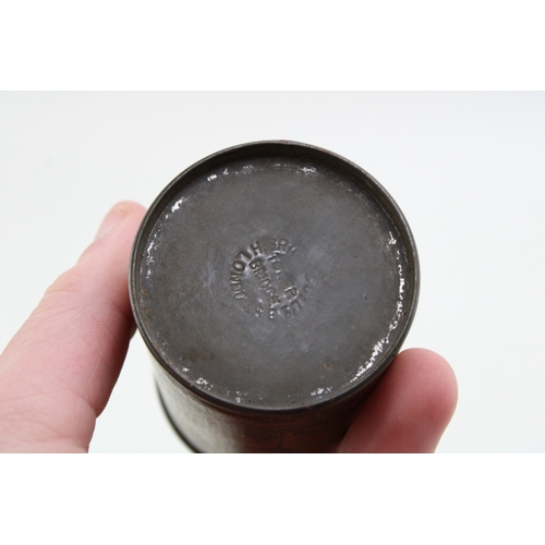 49 - Special Oil can for A.S.Co, Scales, with pouring spout, pictorial image of scales on olive green gro... 