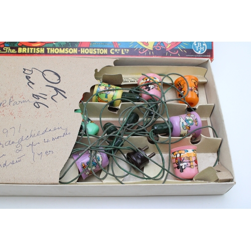 50 - Boxed Mazda Mickey Mouse, Walt Disney Christmas lights, The British Thomson-Houston Co. Ltd.