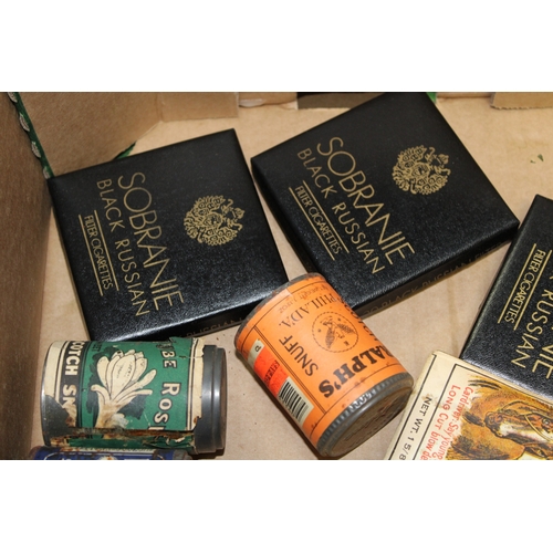 52 - Tobacco related advertising products mostly with contents to include 'Plow Boy' Tobacco, 'Honest' Lo... 