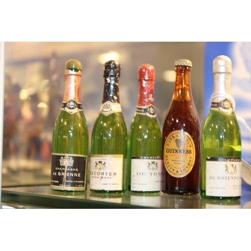 60 - A Collection of Vintage Miniature Bottles of Champagne including De Brenne De Thaie Hubert Laurent G... 