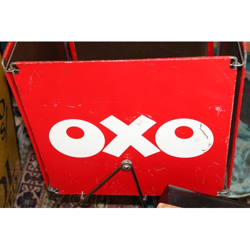 7 - OXO Point of Sale Tin Advertising Stand c1960s