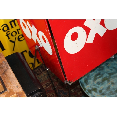 7 - OXO Point of Sale Tin Advertising Stand c1960s