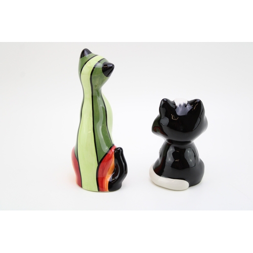 313 - Two Lorna Bailey Cats (2).