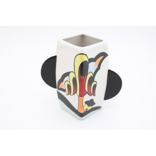 320 - Lorna Bailey 1/1 vase in the Cherry Hill design, with two handles, signed by Lorna, dated 2008, 12.5... 
