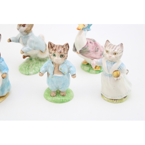 332 - A collection of Beatrix Potter figures to include Beswick Tabitha Twitchit, Cecily Parsley and gold ... 