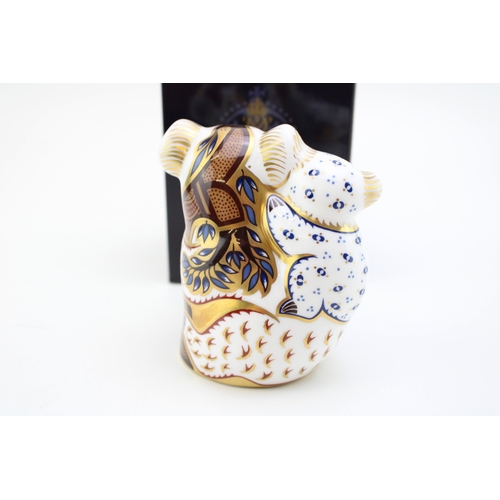 352 - Royal Crown Derby paperweight, Koala and Baby from the Australian Collection, 11cm, a gold signature... 