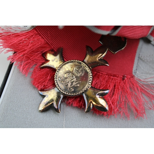 37 - The Most Excellent Order of the British Empire Member of the British Empire (MBE) silver medal badge... 