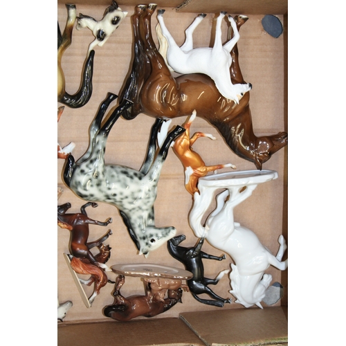 28 - A collection of pottery horse models of varying makes and models (Collection only - mixed condition)... 