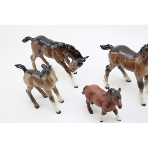 29 - A collection of eight Beswick foals of varying models (8).