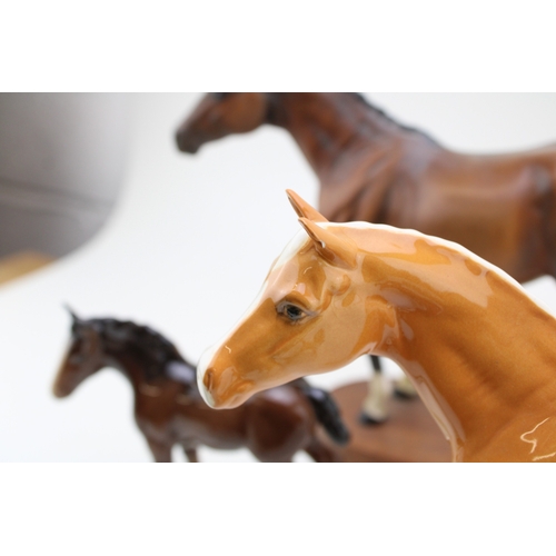 30 - A collection of damaged Beswick to include a Dales pony, a mare facing left and others (Qty - collec... 