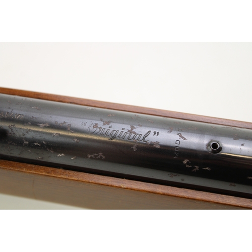 11B - An Original Mod. 50 .177 calibre under lever air rifle, barrel numbered 126351, with barrel mounted ... 