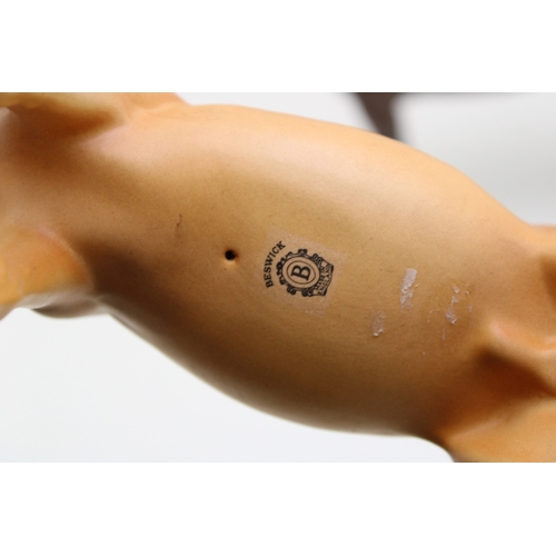 58 - Beswick Bois Roussell to include grey and brown with a matte palomino version (3).