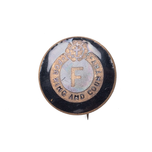 27 - A pre WW2 1926-1935 British Union of Fascists enamel pin badge 'for King & country' made by Birmingh... 
