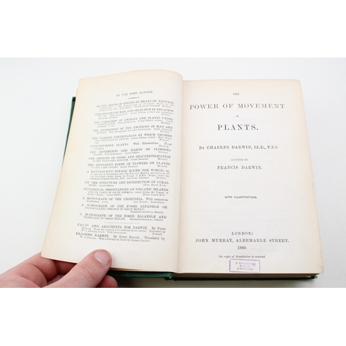 18 - The Power of Movement in Plants By Charles Darwin Published by John Murray London First Edition 1880