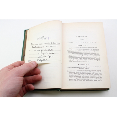 18 - The Power of Movement in Plants By Charles Darwin Published by John Murray London First Edition 1880