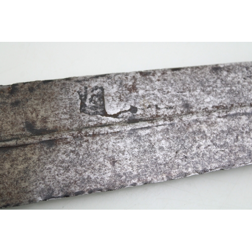 29 - A 19th century African sword or fighting knife possibly Congolese.