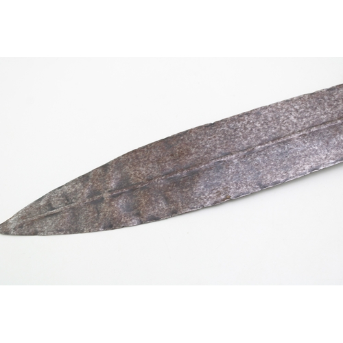 29 - A 19th century African sword or fighting knife possibly Congolese.