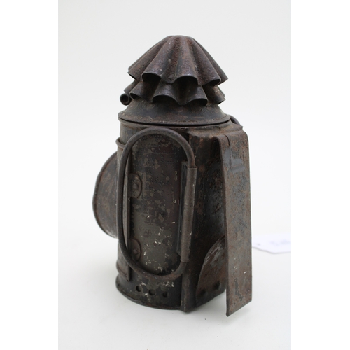 31 - an early 20th century policeman's police carbide bicycle lamp.