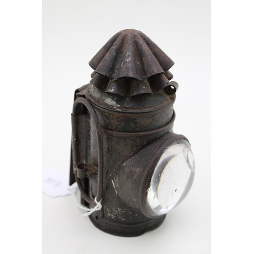 31 - an early 20th century policeman's police carbide bicycle lamp.