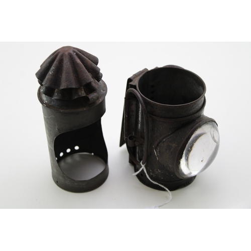31 - an early 20th century policeman's police carbide bicycle lamp.