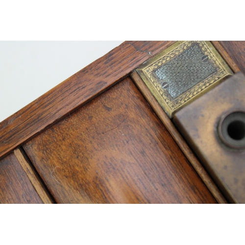 44 - An early 20th century cigar or cigarette oak locking humidor by Hallstaff & Hannaford 223 Regent Str... 